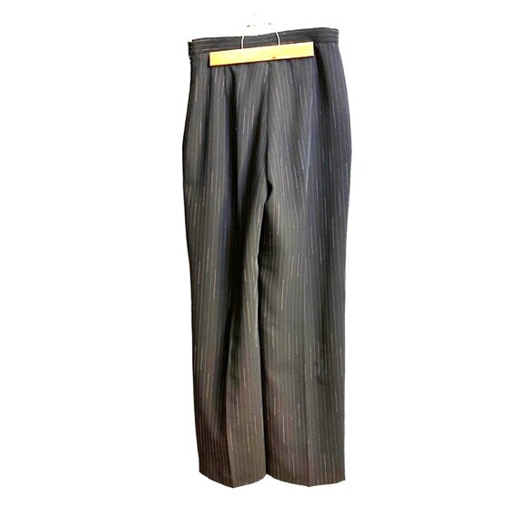 Kasper Size 2P Black Petite Women’s Two Piece Striped Short Sleeves Suit Black - Picture 7 of 15